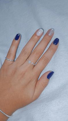 Natural Nail Painting Ideas, Nails Azul, Nails Art Easy, Nails Inspired, Hello Nails, Stood Up, On The Plane, Nails Only, Blue Nail