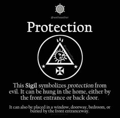 a black and white poster with the words protection