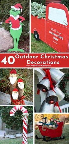 outdoor christmas decorations that are easy to make and great for decorating your yard or lawn