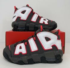 Item Name: Nike Air More Uptempo (GS) Sneakers *NO LID*    Description: Size: Youth 5Y Color: Medium Ash/White-Black Style Number: DH9719-200 Item Condition: Brand New with Box, 100% Authentic Will ship double boxed for extra protection, comes with original box without the lid. Shipping and Handling: USPS Shipping to US Addresses, Ships out in 1 Business Day Will be sent with Tracking Information International Buyers: Ebay Global Shipping Program available Returns: Trusted Seller with 100% Feedb Nike Air Uptempo Shoes Red, Nike Air More Uptempo Red, Shop Nike Air Uptempo, Nike Air More Uptempo Black White, Nike Air More Uptempo Black, Nike Air More Uptempo Black Red, Nike Retail, Nike Air More Uptempo, Nike Air More