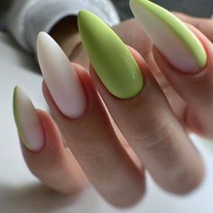 Sharp Nails, Gel Nail Tips, Claw Nails, Silver Nails, Minimalist Nails, Green Nails, Perfect Nails