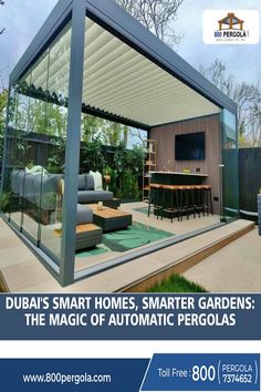 In the era of smart homes, why not have equally intelligent gardens? Discover the enchanting world of Automatic Pergolas, the magic touch your outdoor space needs. Contact us for Free Consultation at 📞 800 737 4652 / 055 380 5148 and embrace the magic of outdoor living! Led Spot Lights, Composite Cladding, Pergola Garden, Smart Garden