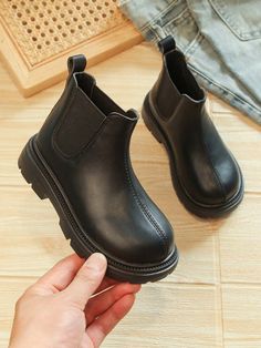 Autumn/Winter Children  Boots, Short Ankle Boots, Warm Anti-Slip Casual Boots, Outdoor School Shoes, Infant & Toddler, 4-Season Black Preppy,Fashionable    Plain    Kids Shoes, size features are:Bust: ,Length: ,Sleeve Length: Black Preppy, Kids Ankle Boots, Elastic Boots, Shoes Fall, Short Ankle Boots, Outdoor School, Baby Boots, Winter Kids, Motorcycle Boots