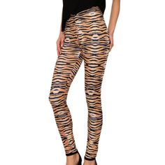 Tiger Print Peach Skin Leggings Women's One Size High Rise Soft Full Length Detail Description: It's A Jungle Out There Searching For Leggings Like This To Lounge In All Day! High Rise Silhouette Elasticized Waistband Tiger Print Pull-On Styling Super Soft Peach Skin Fabric With Stretch Full Length Fits Like A Glove Hand Wash Cold. Do Not Bleach. Hang Dry Imported Composition: 95% Polyester, 5% Spandex Fitted Tiger Print Trendy Bottoms, Trendy Fitted Tiger Print Bottoms, Fitted Tiger Print Bottoms, Stretch Tiger Print Bottoms, Skin Leggings, Army Green Jeans, Yellow Leggings, Brown Leggings, Animal Print Leggings