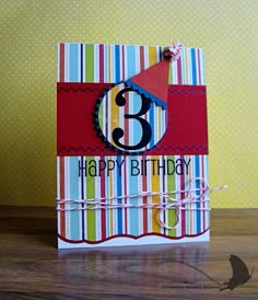 a birthday card with the number eight on it