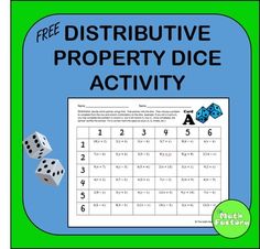 a poster with two dices on it and the words, free distributive