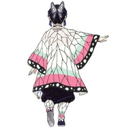 a drawing of a woman in a pink and black dress with butterfly wings on her head