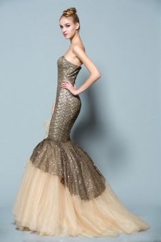 Style #C30150894 – Unique Evening Dresses Golden Evening Gown, Unique Evening Dresses, Ballroom Gowns, Strapless Evening Gowns, American Dress, Couture Bridal Gowns, Formal Ball Gown, Designer Evening Dresses, Ball Gowns Evening