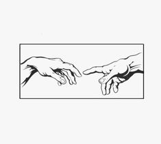 two hands touching each other with one hand reaching out to the other's hand