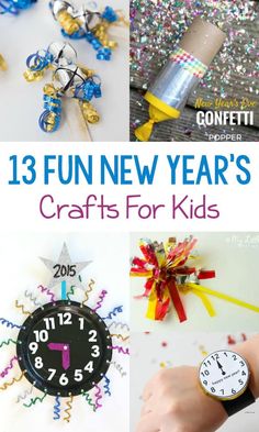 new year's crafts for kids that are fun and easy to do with the kids