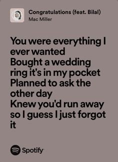 the text reads, you were everything i ever wanted brought to my wedding ring it's in my pocket planned to ask the other day knew you'd