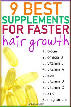 9 Best Supplements for Hair Growth - ♡ July Blossom ♡ | #hair #hairstyles #haircut #haircolor Hair Growth Medicine, Hair Growth Secrets, Hair Supplements, Hair Regrowth Treatments, Vitamins For Hair Growth, Hair Remedies For Growth, Hair Growth Supplement, Home Remedies For Hair, Healthy Hair Journey