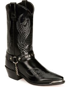 Sage Boots by Abilene Mens 12 Harness Boots, Black Western Snip Toe Boots For Biker Events, Cowboy Boots Men, Cowboys Boots, Motorcycle Riding Boots, Fishing Boots, Custom Cowboy Boots, Rock Boots, Cowboy Shoes, Men Footwear