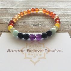 Chakra Balancing Bracelet | Yoga Jewelry | Healing Crystal Jewelry – Jeanne Verger Jewelry Spiritual Rainbow Beaded Bracelets, Multicolor Spiritual Crystal Bracelet For Meditation, Spiritual Multicolor Hypoallergenic Bracelets, Multicolor Spiritual Crystal Bracelet, Multicolor Hypoallergenic Spiritual Bracelets, Magic Jewelry, The 7 Chakras, Yellow Agate, Energy Centers