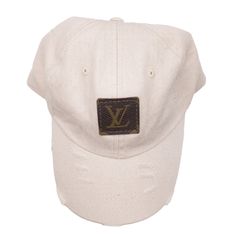 Step up to the plate in style with our Distressed Baseball Cap, featuring a luxury upcycled patch that effortlessly combines laid-back cool with eco-conscious elegance! Whether you're hitting the pitch or running errands, this cap brings a touch of sophistication to every step. Its worn-in charm pairs perfectly with the upcycled patch for a home run in sustainable fashion, making it the ultimate blend of sporty and chic. Item Details: Piece: Cream Baseball Cap Patch: Upcycled LV Monogram Logo Pa Upcycled Lv, Luxury Jewelry Shop, Distressed Baseball Cap, The Pitch, Blowout Sale, Home Run, Lv Monogram, Monogram Logo, Eco Conscious