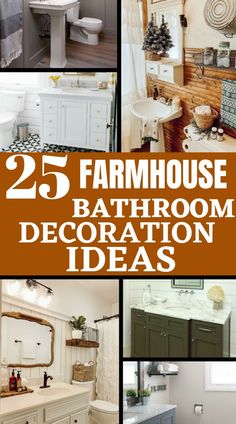 These farmhouse bathroom Ideas are the best. Looking for bathroom ideas to try ? Come and try these beautiful farmhouse bathroom ideas. These bathroom ideas are beautiful and everyone will love them very much. Log Home Bathroom, Classy Farmhouse, Small Full Bathroom, Farmhouse Bathroom Ideas, Bathroom Hacks, Rental Decorating, Beautiful Farmhouse