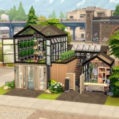 Gardener’s Tiny House 🌿 A 64-tile tiny home for up to two sims with two greenhouses and a small shop! The first floor is the actual living space while the second floor is an open greenhouse.No CC and Maxis Match the sims 4 house exterior || the sims 4 exterior || the sims 4 house || the sims 4 house ideas || sims 4 houses || sims 4 house plans #thesims4 #simshouse #simsbuild #showusyourbuilds #sims4maxismatch #sims4housebuild #simshome #dreamhouse #sims Sims 4 Eco House, The Sims 4 Exterior, Sims 4 House Exterior, Loft House Plans, Sims 4 Exterior, House Ideas Sims 4, Sims 4 Loft, Houses Sims 4, Lotes The Sims 4