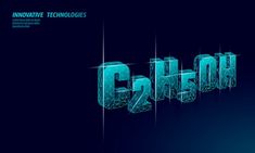 the word c2hq in 3d letters on a dark background