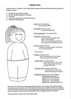 the instructions for how to draw a doll from an adult sized paper doll, with text below