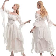 Season:All Seasons; Look After Me:Wash separately; Gender:Women's; What's in the box:Dress; Types:Dress; Holiday:Halloween,Carnival,Masquerade; Style:Rococo,Retro Vintage,Punk  Gothic,Victorian,Medieval; Elasticity:Micro-elastic; Occasion:Casual Daily,LARP; Material:Polyester; Age Group:Adults'; Characters:Viking,Elven; Sleeve Type:Bell Sleeve,Puff Sleeve; Listing Date:07/31/2023; Clothing Waist:null; Bust:null; Sleeve Length:null; Waist:null Rococo Punk, Black Gothic Dress, Womens Cosplay, Medieval Wedding, Witch Dress, European Dress, Princess Gown, Medieval Dress, Vintage Punk