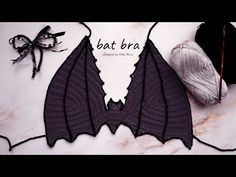 YouTube Bat Top Crochet, Bat Crochet Bag, Crochet Bat Ears, Thneeds Crochet, Witchy Crochet Projects, Crochet Bat Top, Crochet Halloween Garland Free Pattern, Quick Crochet Patterns For Beginners, Whimsical Crochet Patterns Free