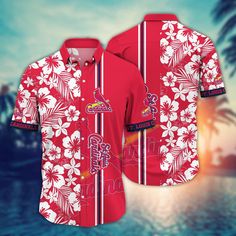 MLB St. Louis Cardinals Hawaiian Shirt Swing Into Summer For Sports Fans  It’s the perfect combination of Hawaiian style and MLB fandom. These unique MLB Hawaiian shirts are a must-have for football enthusiasts. Show your team spirit in a fun and tropical way by the beauty of Hawaii. Made from high-quality materials, they provide comfort and breathability, keeping you cool during game days or outdoor activities. Stand out from the crowd and show your love for both football and tropical vibe Sports Fan Shirt With Team Logo, Team Spirit Sports Shirt With Team Logo, Sports Fan Short Sleeve Shirt For Football Season, Sports Fan Apparel Shirt With Sublimation Print, Sports Shirt With Team Logo, Short Sleeve Shirt For Football Season Sports Fans, Sports Season Shirt With Team Logo, Collegiate Short Sleeve Fan Gear Shirt, Sports Fan Short Sleeve Shirt For Fan Merchandise