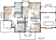 this is an image of the floor plan for a house