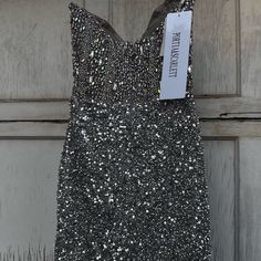 Questions? Leave A Comment Below! Silver Short Dress, Portia And Scarlett, Scarlett Dresses, Silver Shorts, Mini Cocktail Dress, Silver Sequin, Short Dress, 2 Colours, Sequin