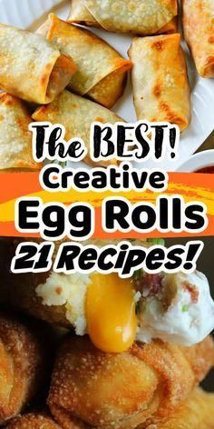 the best creative egg rolls recipe for breakfast or brunch with eggs and cheese