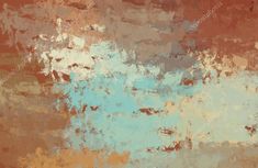 an abstract painting with brown, blue and beige colors on it stock photo - 5579