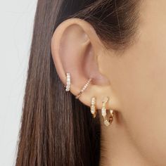 Material: Brass Fashion Element: Round Style: Europe and America Ear Accessories Jewelry, Star Piercing, Piercing Lobe, Bamboo Hoop Earrings, Ear Accessories, Retro Earring, Copper Earrings, Watch Necklace, Jewelry Party