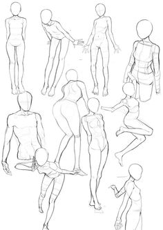 an image of a man's body sketches