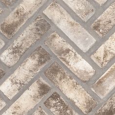 MSI - Brickstaks - 2.25 in. x 7.5 in. - Clay Brick Herringbone Tile - Doverton Gray Brick Herringbone, Herringbone Brick Floor, Gray Flooring, Herringbone Mosaic Tile, Brick Mosaic, London Brick, Mudroom Flooring, Flooring Samples, Beige Tile