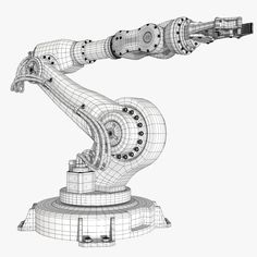 fbx industrial robot modeled Robot Factory, Robotic Arms, Industrial Robotic Arm, Arm Model, Robotic Automation, Sci Fi Props, Polygon Modeling, Mechanical Arm, Hard Surface Modeling