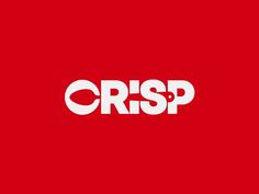 the crsp logo on a red background