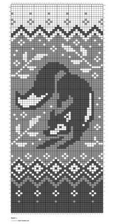 a black and white photo of a knitted pattern