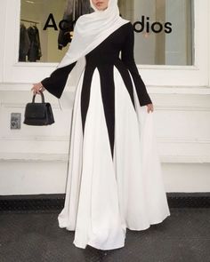 Formal Modest Dresses, Black And White Dress Classy Elegant, Stylish Outfits Casual, Modest Dresses Fashion, Modest Evening Dress, Chic Dress Classy, Banquet Dresses, Women Dresses Classy, Modest Dresses Casual