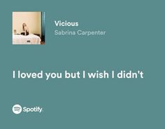 i loved you but i wish i didn't by victoria carpenterer on spotify