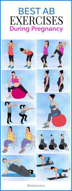 the best ab exercises during pregnancy are shown in this poster, which shows how to do it