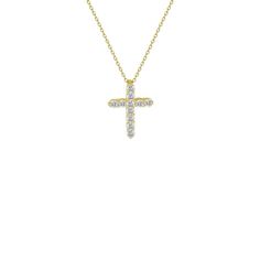 The Bella Pave' Cross Pendant ﻿Length: ﻿16"Pendant Size: 1.5” Top to Bottom Metal: Available in 18kt Gold Vermeil & Sterling Silver M Jewelers, Nameplate Necklace, Pave Band, Gold Cross Pendant, Custom Earrings, Cross Pendant Necklace, 14kt Gold, Custom Rings, Cross Pendant