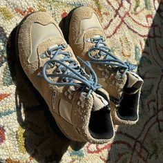 Bought From Europe Since There Were No 7 In Incense Color In North America. Wore Them Once. Chic Style And Light Weight, Perfect For Autumn Hiking, Also Easy To Style With Other Items. Merrell Shoes Women, Merrell Shoes, Aesthetic Shoes, Lace Up Boots, Incense, Shoe Laces, Chic Style, North America, Hiking