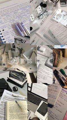 many different images of work items on top of each other