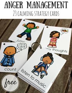 these anger management cards are great for kids to practice their feelings and feelings in the classroom