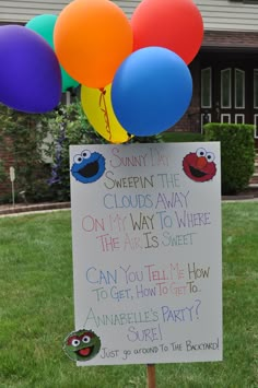 Annabelle Funny, Sesame Street Sign, Elmo Birthday Party Boy, Cookie Monster Birthday, Elmo Birthday Party, Sesame Street Birthday Party, Elmo Party, Twins 1st Birthdays, Sesame Street Party