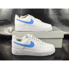 Nike Air Force 1 07 Low University Blue White Women's Size 6.5 New No Box Shoes Nike Air Force, Shoes Nike Air, Nike Air Force 1 07, University Blue, Shoes Nike, Nike Air Force 1, Air Force 1, Nike Air Force, Air Force