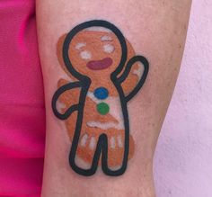 a person with a ginger tattoo on their arm