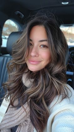 Dark Toned Highlights, Soft Brunette Hair Color, Dark Brown Hair With Lighter Brown, Dark Hair Dark Highlights Brunettes, Brown Hair For Fall 2023, Good Highlights For Dark Brown Hair, Dark Brown Hair Full Highlights, Brown Toned Balayage, Brown Hair With Light Brown Lowlights