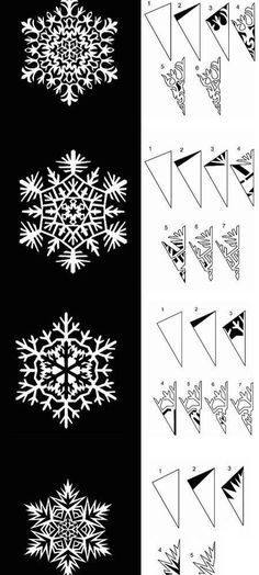 how to make a snowflake out of paper