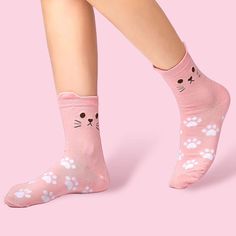 Cat Cartoon Crew Socks with Paw Pattern. Includes adorable cat theme gift box, perfect for gifting! One Size Fits Most (US 5-9) • After your order is placed, we ship in 1 - 3 business days.• All shipping comes with Tracking Numbers. Playful Pink Socks For Gifts, Playful Pink Socks For Gift, Pink Comfortable Socks For Gift, Comfortable Pink Socks For Gift, Comfortable Pink Socks For Gifts, Comfortable Pink Socks As A Gift, Pink Novelty Socks For Gift, Paw Pattern, Cat Themed Gifts