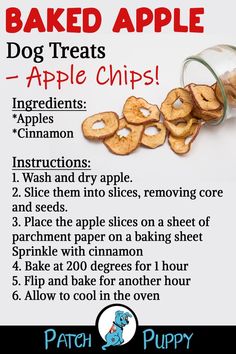 a recipe for baked apple chips with instructions